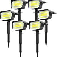 LOTMOS 6 Faretti Solari LED 72 LED 3 livelli IP67
