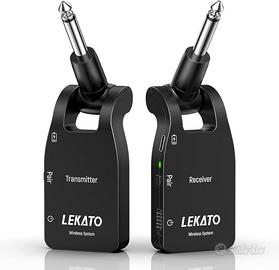 LEKATO Sistema di Chitarra Wireless aggiornato, Ri