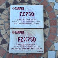 Libretto uso e manutenzione Yamaha FZ e FZX 750