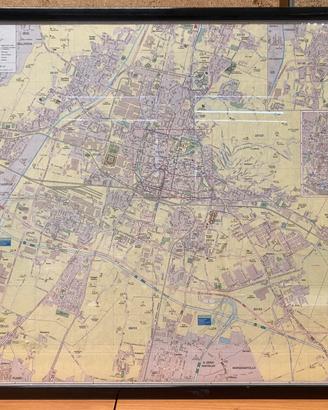 Mappa Città di Brescia con Cornice - 71x91 cm