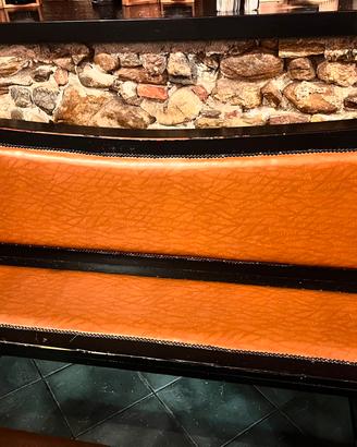 Panche in legno imbottite