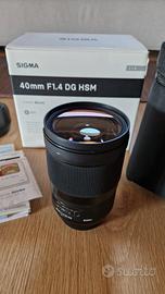 Sigma Art 40mm F1.4 DG HSM per Canon