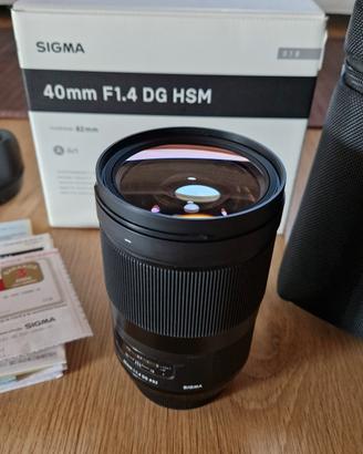 Sigma Art 40mm F1.4 DG HSM per Canon