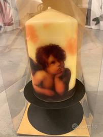 Candela con angioletto con portacandela