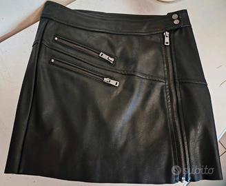 Gonna di pelle nera