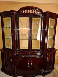 Camera da pranzo stile inglese piuma di mogano