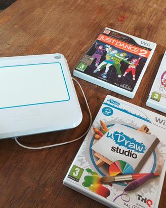 Nintendo Wii uDraw GameTablet + 3 giochi originali