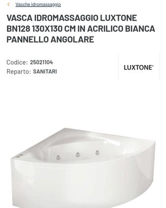 vasca idromassaggio. angolare