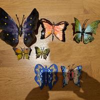 Farfalle in ferro battuto e ceramica