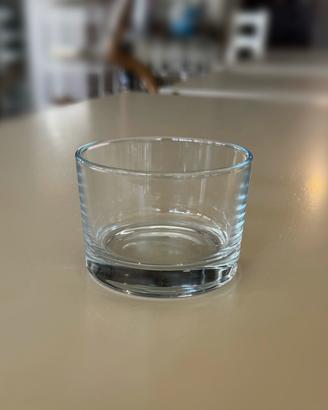 Bicchierini in vetro trasparente da circa 22 cl.