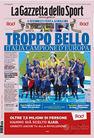 Gazzetta Italia Campione d'Europa 2021 nuova
