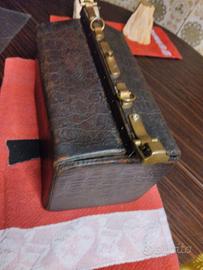 BORSA DA DOTTORE IN VERA PELLE DI COCCODRILLO 