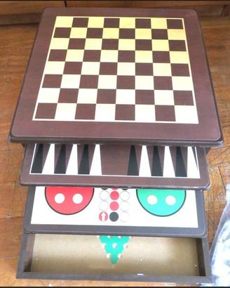 Set giochi da tavolo in legno