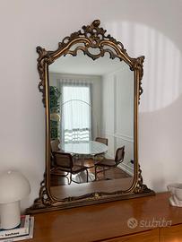 Specchio vintage con cornice in legno dorata - Arredamento e Casalinghi In  vendita a Varese