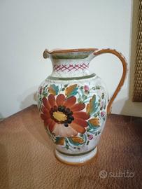 brocca ceramica artistica Deruta 