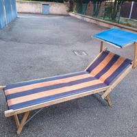 lettino mare vintage 