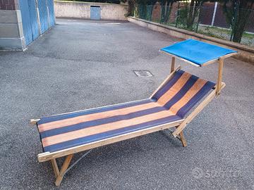 lettino mare vintage 