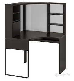 scrivania nera ikea