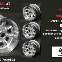 Cerchi minilite 7x 13 4x100 et-7 volkswagen VW