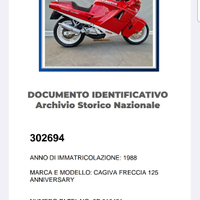 Cagiva C10 ANNIVERSARY NUMERATA