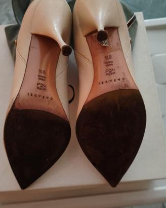 Tronchetti donna CASADEI in pelle e camoscio.