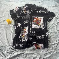 Camicia estiva maniche corte  stampe a fiori XL