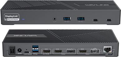 WAVLINK DisplayLink Docking Station 15in1 4K 100W