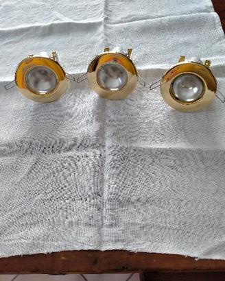 Faretti completi di lampada alogena 40 w ad incass