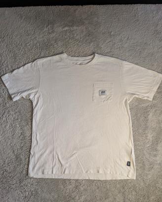 T-shirt Uomo Vans Original checkerboard Bianca S