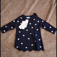 Abito in cotone neonata - blu navy jacadi

