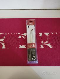 Set 3 pennelli Artix Acrilico/Gouache