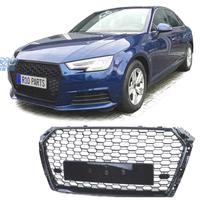GRIGLIA AUDI A4 B9 15-19 LOOK RS4 PDC NERO LUCIDO