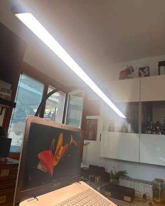 Lampada LED Scrivania e Banco Lavoro 80cm Morsetto
