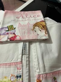 Set Lenzuoline Culla- alice nel paese delle meravi
