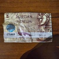 Biglietto ingresso museo egizio del Cairo original