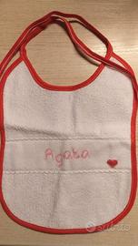 Bavaglino punto croce. Handmade.