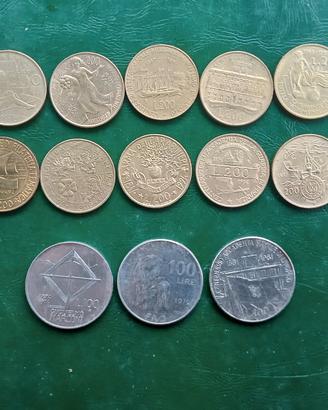 13 monete commemorative italiane a 3 euro