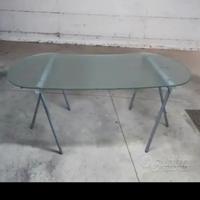 Scrivania in vetro temperato