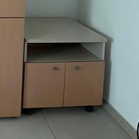 Mobile Las porta stampante con ruofe 65x55x63h