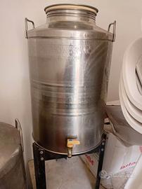 due fusti acciaio inox lt'50 luno