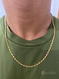 Collana in oro placcato 18K 3MM 50CM