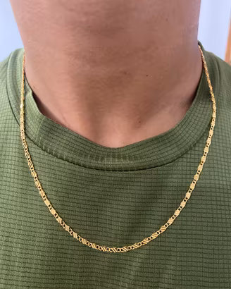 Collana in oro placcato 18K 3MM 50CM