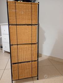 cassettiera vimini 