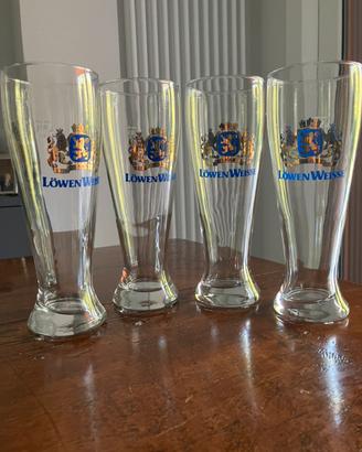 4 Bicchieri birra cl 50 Lowen Weisse
