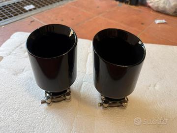 Terminali neri 90mm alfa romeo giulia stelvio