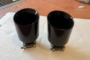 Terminali neri 90mm alfa romeo giulia stelvio