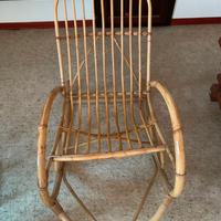 SEDIA A DONDOLO IN VIMINI