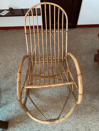 SEDIA A DONDOLO IN VIMINI