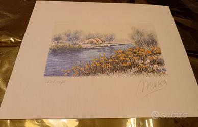 Quadretto decorativo paesaggio Jeannine Morgan