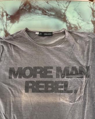 T-shirt DSQUARED2 “MORE MAN REBEL” originale – S